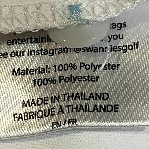 SWANNIES  CO KOI FISH MEN'S FINN PERFORMANCE POLO GOLF SHIRT - EUC - SIZE LARGE - Picture 10 of 10